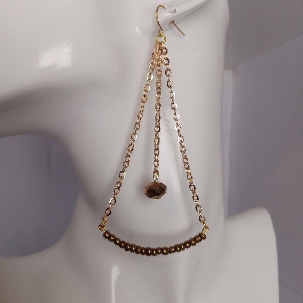 5/$25 Beaded earrings with 18k gold plated and hypoallergenic ear wires